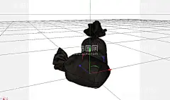 C4D模型布袋  - 源文件下载【酷图网】C4D模型,布袋,C4D,模型,布袋子,口袋,扎带