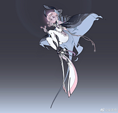 FFF团玄炎魔导师采集到绘-风格 - 人物武器设定゛