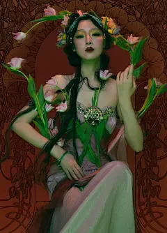 上上个世纪百老汇剧目《埃及艳后》珍贵海报。一组穆夏风格的创作 - 抖音