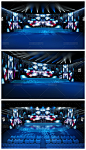 蓝色年会颁奖晚宴舞美效果图3D模型下载