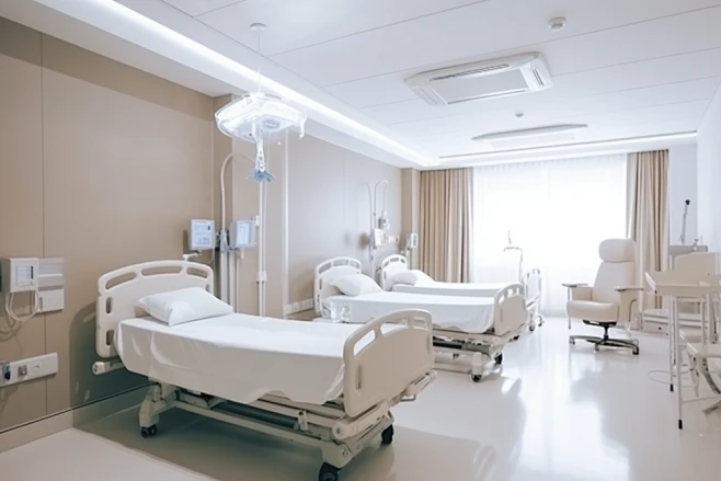 病房病床急救室抢救重症监护室医院摄影图-花瓣网