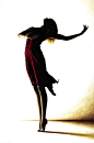 Poise in Silhouette fine art modern dance oil painting