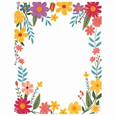 花朵边框素材图片