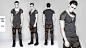 Asymmetric Neck Cotton Punk T-shirts With Hollow DrawString : Shop the goth punk,Gothic lolita,Rave clothing and gothic fashion at our punk clothing store.The goth stores offer cheap gothic clothing with highest quality material.