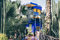 House of Yves St Laurent in the Majorelle garden.