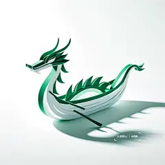 清风竞渡｜纸雕龙舟 - 小红书