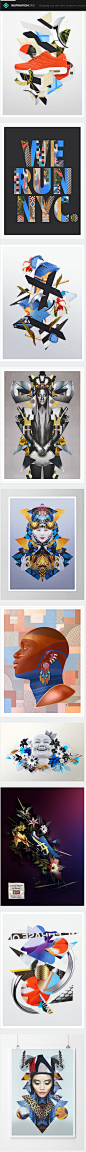 Mixed Media Artworks by Takeshi | Inspiration Grid | Design Inspiration