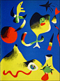 #行走的艺术# 来自画家 Joan Miró 的抽象画作品 ​​​​
