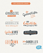 Goodlife Type Family : Goodlife –  A Lovely Handlettering Collection by HVD Fonts.