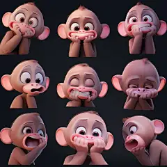 小猴子表情包