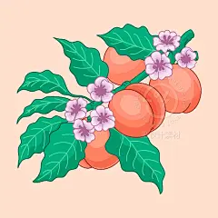 手绘水果草莓香蕉橙子柠檬芒果桃子包装插画海报ai矢量设计素材-淘宝网
