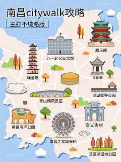 9款城市旅游路线封面模板可直接套用_4_等汤圆来_来自小红书网页版