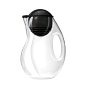 Amazon.com: bobble (Bobble) Jug (pitcher) 2L [black] (with filter) 164BUNASBK 164BUNASBK Black 175 (W) x 110 (L) x 265 (H) mm (japan import): Sports & Outdoors