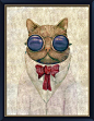 帝傲霓家居 原创装饰画 挂画 猫先生 犀牛 咖啡厅 会所 美式 英伦-淘宝网