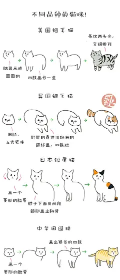 #飞乐鸟的周末绘时光# 周末愉快铲屎官们，一起来画个喵！内有微信表情包免费下载使用哦！