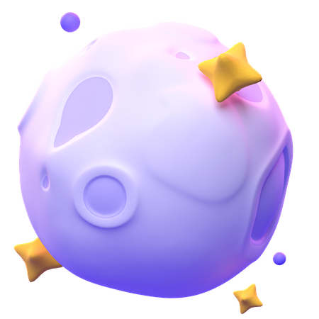 Full Moon 3D Icon