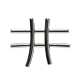 Hashtag Symbol  3D Icon