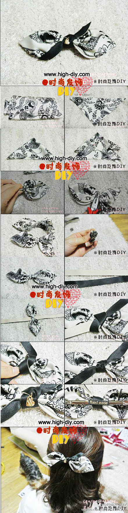 #发饰diy教程# 【每日一主题】之布艺...