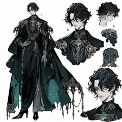 服设人设参考丨三色中世纪贵族