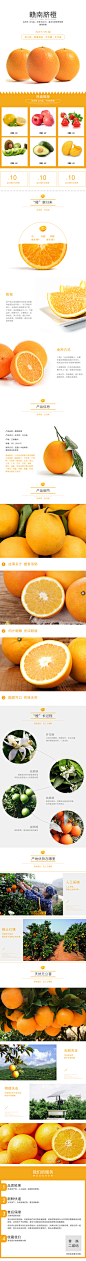 水果类橙子详情图
