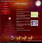 圣诞节网站flash模板图片