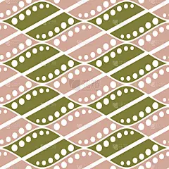 无缝矢量抽象模式。对称的几何重复背景与装饰菱形。简单的平面设计为网页背景，包装，表面，织物