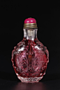 Inner Overlaid Peking Glass Snuff Bottle