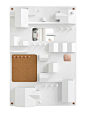 Seletti suburbia wooden wall storage solution white 2