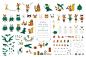 Christmas animals clipart & pattern : Christmas Fun themed graphic set includes patterns, isolated mix & match elements and cute pre-made animal characters. The graphic are perfect for childish seasonal winter design. Use it for