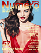 米兰达·可儿 (Miranda Kerr) 穿迪奥 (Dior) 礼服登杂志《Numero》日本版2012年6月刊封面。