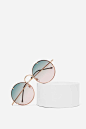 - ̗̀ it's a beautiful day ̖́-: Glasses Sunglasses, Sunglasses Fashion, Oakley Sunglasses, Rayban Sunglasses, Ray Ban Sunglasses, Cute Sunglasses, Rounded Shades, Raybansunglasses