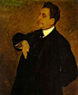 俄罗斯肖像画家瓦伦丁·亚历山德罗维奇·谢洛夫(Valentin Alexandrovich Serov)油画作品