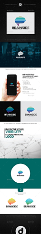 Brain Side Logo - Symbols Logo Templates