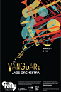 Vanguard Jazz Orchestra Poster by Jessie Ren, via Behance