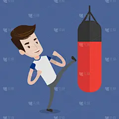 男人,松弛练习,拳击沙袋,人,运动,计划书,图像,白色人种,力量,休闲