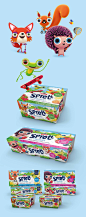 Sprett儿童酸奶包装-古田路9号-品牌创意/版权保护平台