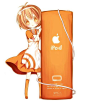 #拟人#iPod-橙色