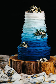 纱酱采集到蓝色蛋糕
