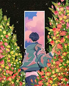 9 款温柔梦幻的场景插画！