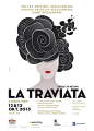 Poster and program for opera of "La Traviata", at Thessaloniki Concert Hall in collaboration with the State Orchestra of Thessaloniki.: 