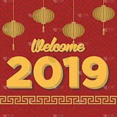 春节,传统,贺卡,灯笼,纸灯笼,中国灯笼,新年前夕,复古风格,传统节日,猪