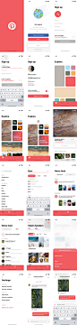 Pinterest 概念设计 For iPhone X sketch素材下载 - UI社