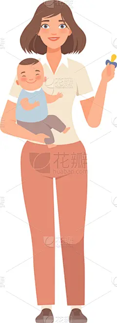 母亲,性格,数字1,安抚奶嘴,拿着,女儿,木乃伊化的,家庭,女人,爱