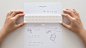 industrial design  product design  White minimal calculator Stationery design projection