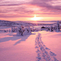 #北欧风光#  挪威的冬季。 ​​​​