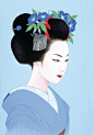 日本女性绘画  鶴田一郎 ​ ​​​​