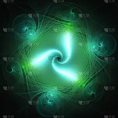 烟花的颜色。霓虹灯的旋转。