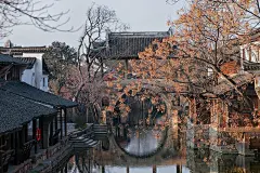 古镇, 中国, 古建筑, 古桥, 桥, 建造, 房屋, 风景区, 乌镇, 西塘