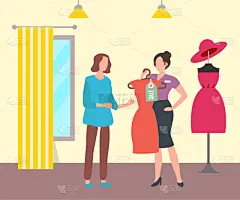 女人,商店,衣服,服装店,人,室内,季节,古老的,促销,收集