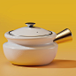 Claypot CR : RWS4: W7Design and render cookware. .Claypot Chicken Rice is one of the traditional Chinese cuisines in Malaysia and Singapore. Which cook and serves with the same clay pot to preserve the heat and flavor.